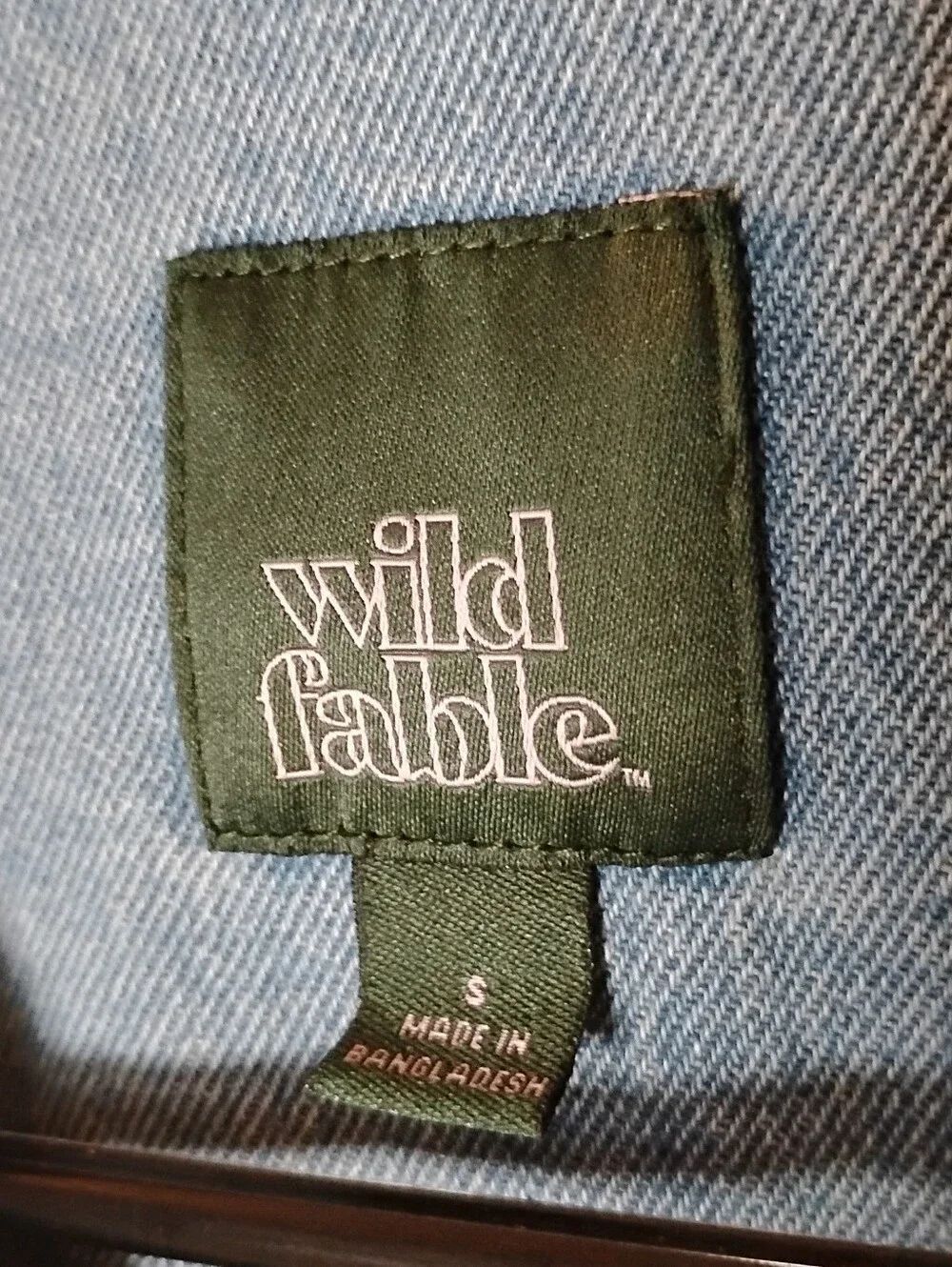Used Wild Fable Jean Jacket - Picture 2 of 4